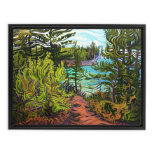 Load image into Gallery viewer, The Journey Ahead - Pictured Rocks Cliffs - Framed Canvas Print