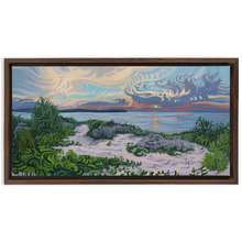 Load image into Gallery viewer, Divine Moment - Michigan Shoreline and Sunset- Good Harbor- Framed Canvas Print