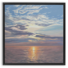 Load image into Gallery viewer, Be Still - Lake Michigan Sunset- Framed Canvas Print
