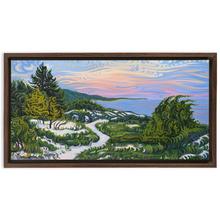 Load image into Gallery viewer, Enlightened Path - Lake Michigan Beach Sunset - Nordhouse Dunes - Framed Canvas Print