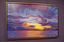 Load image into Gallery viewer, Into the Sun 30&quot; x 48&quot; Sunset, Lake Michigan