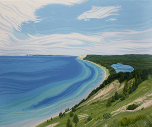 Walk in Beauty - Lake Michigan Beach - Nordhouse Dunes - Framed Canvas –  Randi Ford