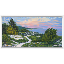 Load image into Gallery viewer, Enlightened Path - Lake Michigan Beach Sunset - Nordhouse Dunes - Framed Canvas Print
